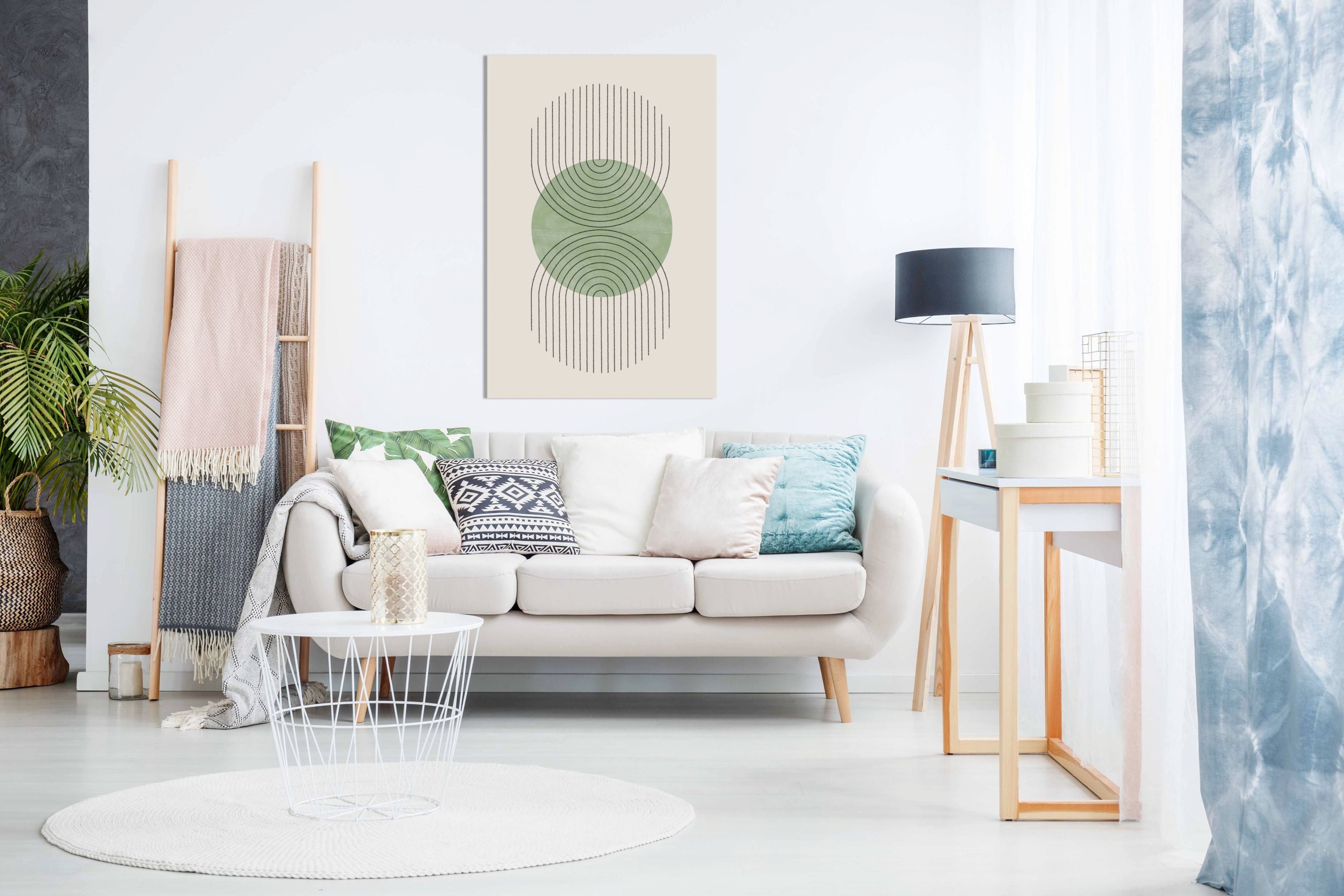 Perfect Point Green, Pictures for Home Walls, Bedroom, Living Room & Bathroom Decor