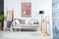 Pink Lemon, Pictures for Home Walls, Bedroom, Living Room & Bathroom Decor