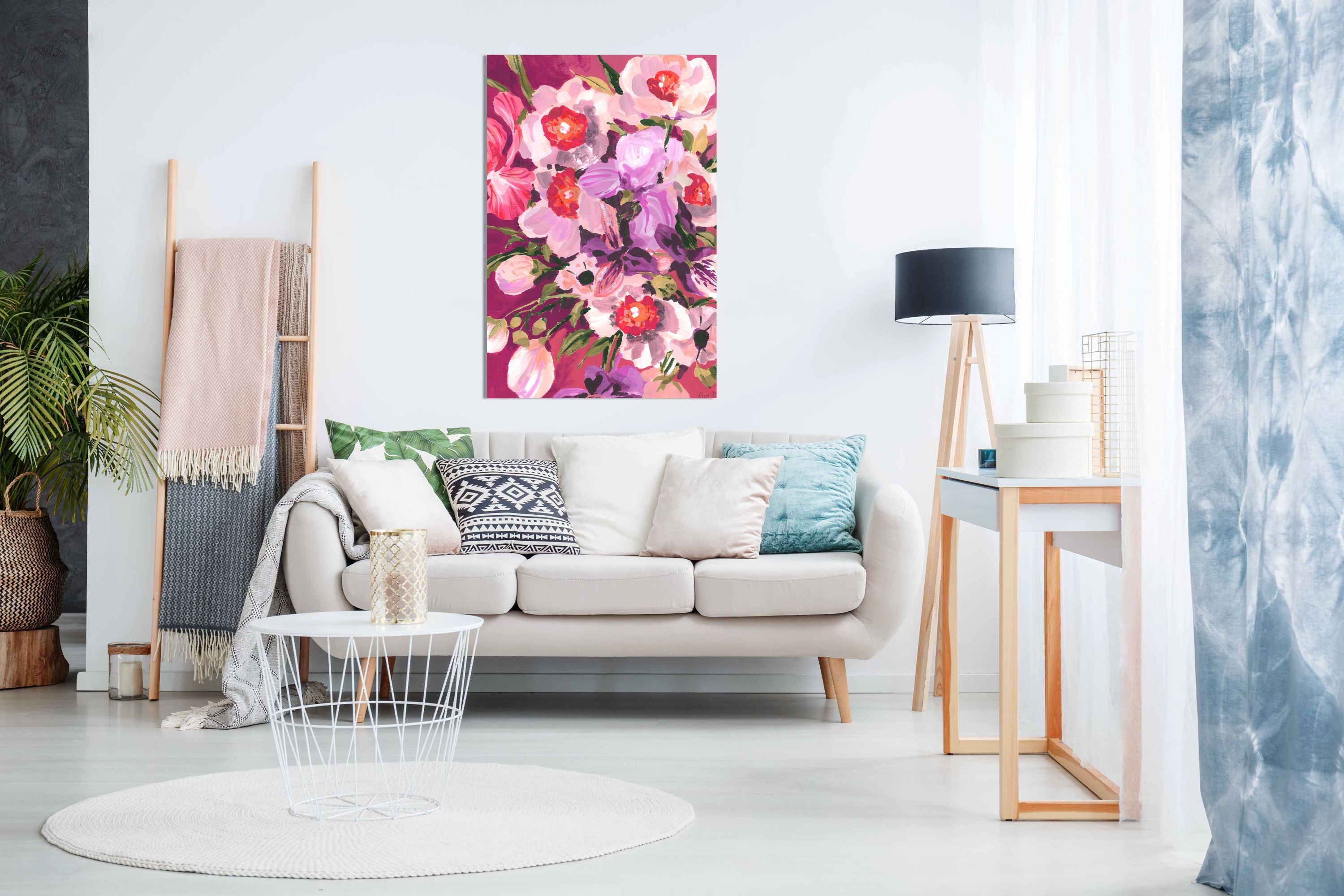 Pink Orchids, Pictures for Home Walls, Bedroom, Living Room & Bathroom Decor
