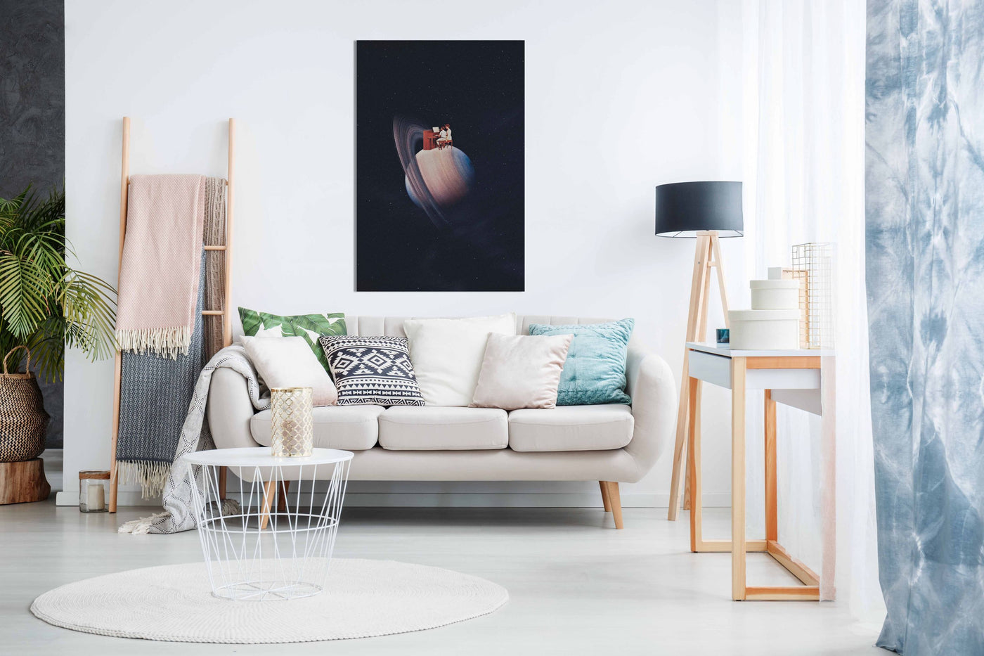Playing on Saturn, Pictures for Home Walls, Bedroom, Living Room & Bathroom Decor
