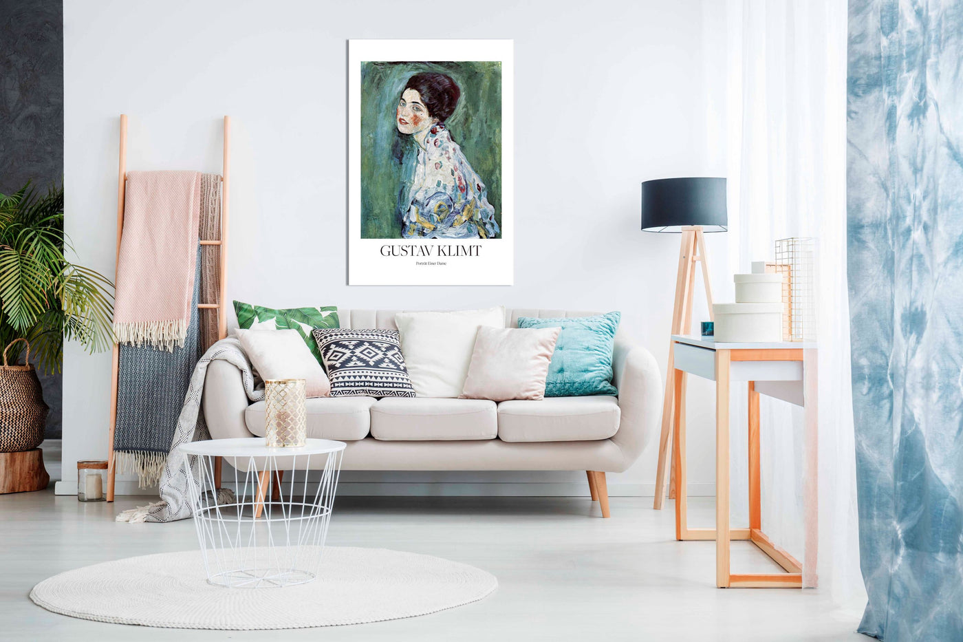 Portrait of Einer Dame 1916-1917 Poster, Pictures for Home Walls, Bedroom, Living Room & Bathroom Decor