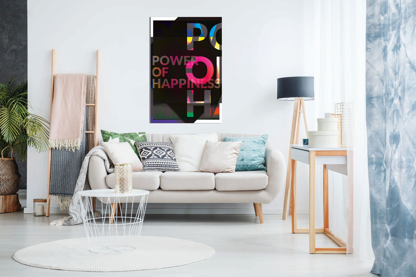 Power of Happiness, Pictures for Home Walls, Bedroom, Living Room & Bathroom Decor