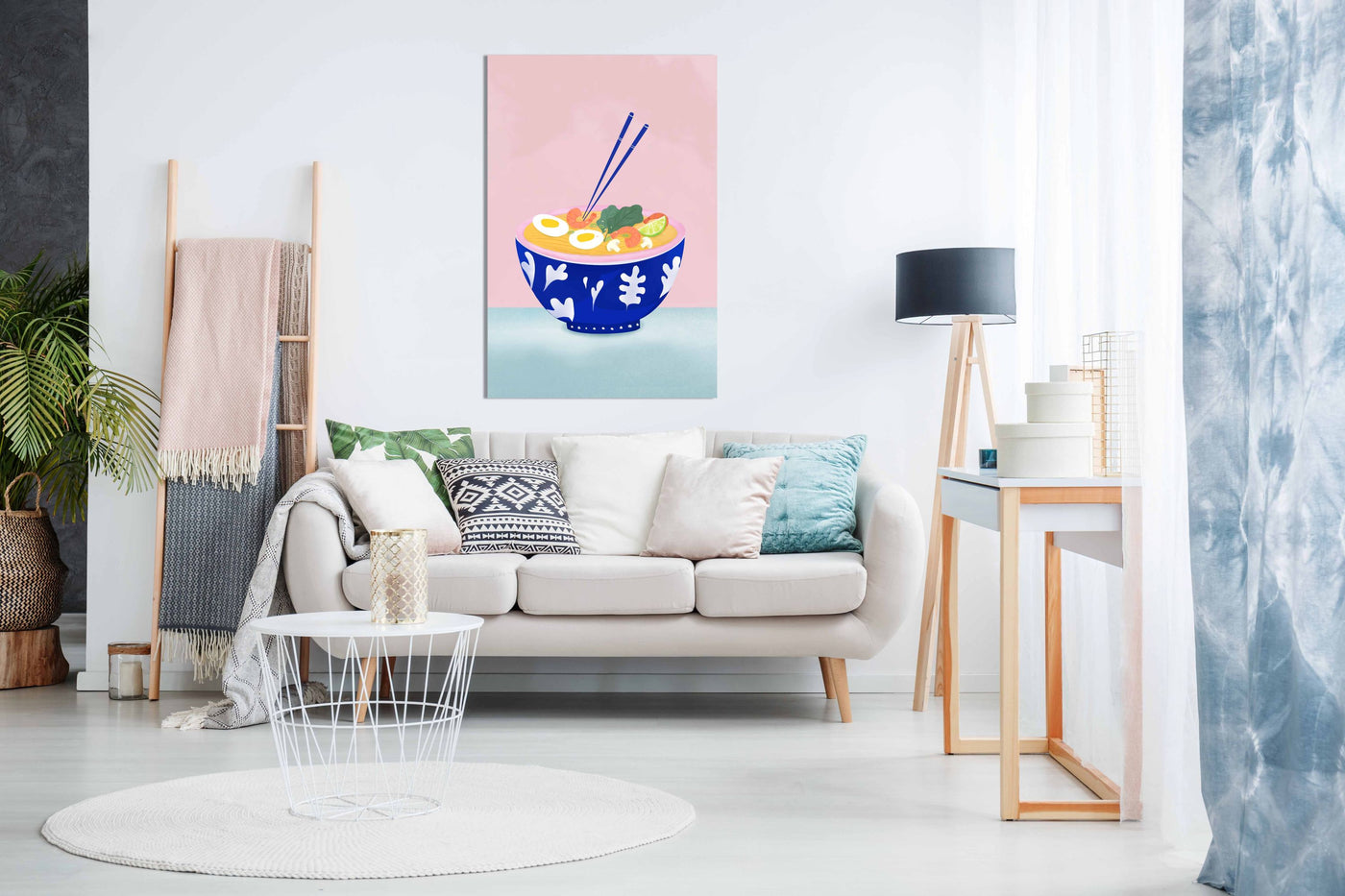 Ramen Bowl, Pictures for Home Walls, Bedroom, Living Room & Bathroom Decor