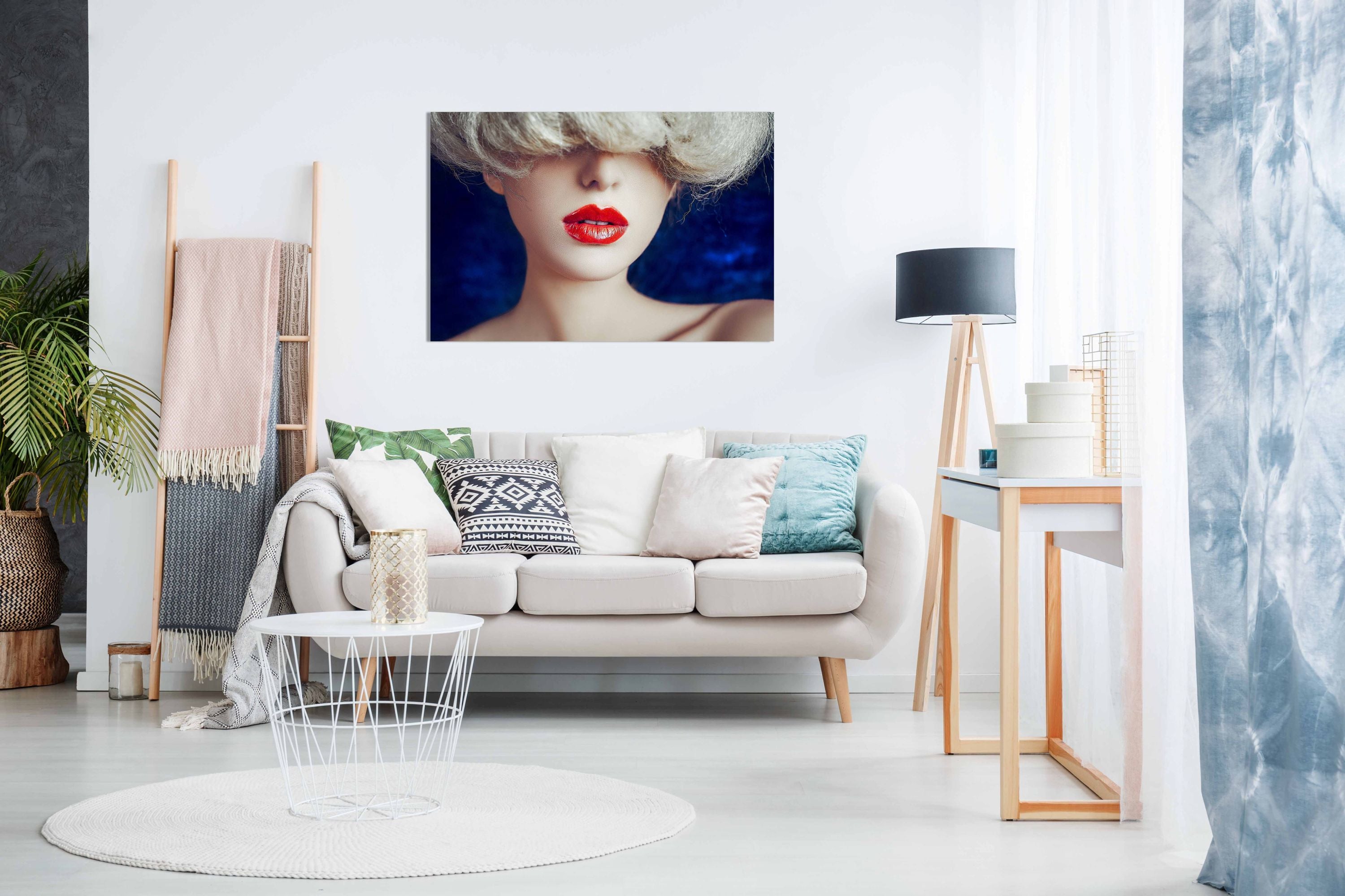 Red Lips, Pictures for Home Walls, Bedroom, Living Room & Bathroom Decor