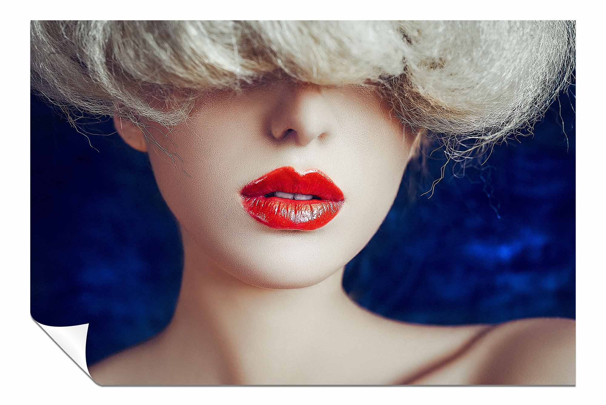Red Lips, Pictures for Home Walls, Bedroom, Living Room & Bathroom Decor