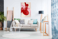 Red Woman, Pictures for Home Walls, Bedroom, Living Room & Bathroom Decor