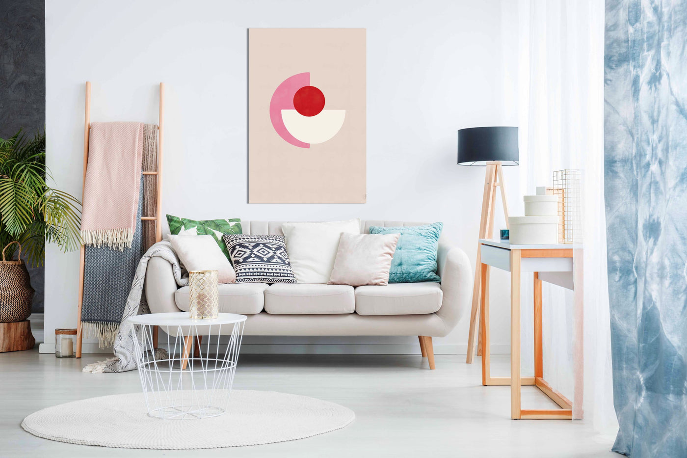 Red and Pink Abstract No.2, Pictures for Home Walls, Bedroom, Living Room & Bathroom Decor