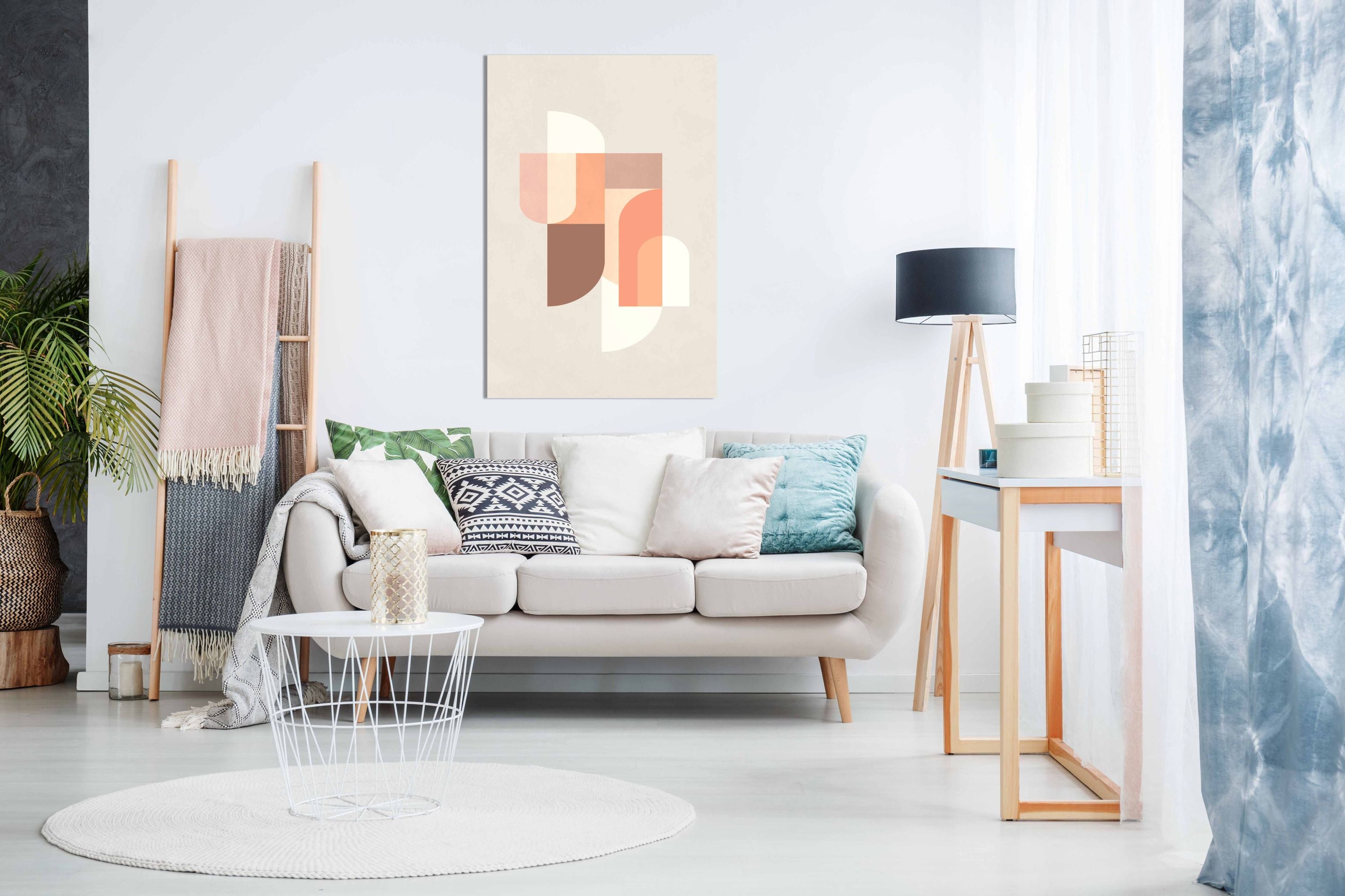 Retro Geometric III, Pictures for Home Walls, Bedroom, Living Room & Bathroom Decor
