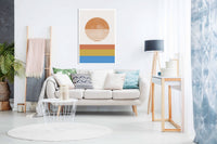 Retro Landscape, Pictures for Home Walls, Bedroom, Living Room & Bathroom Decor