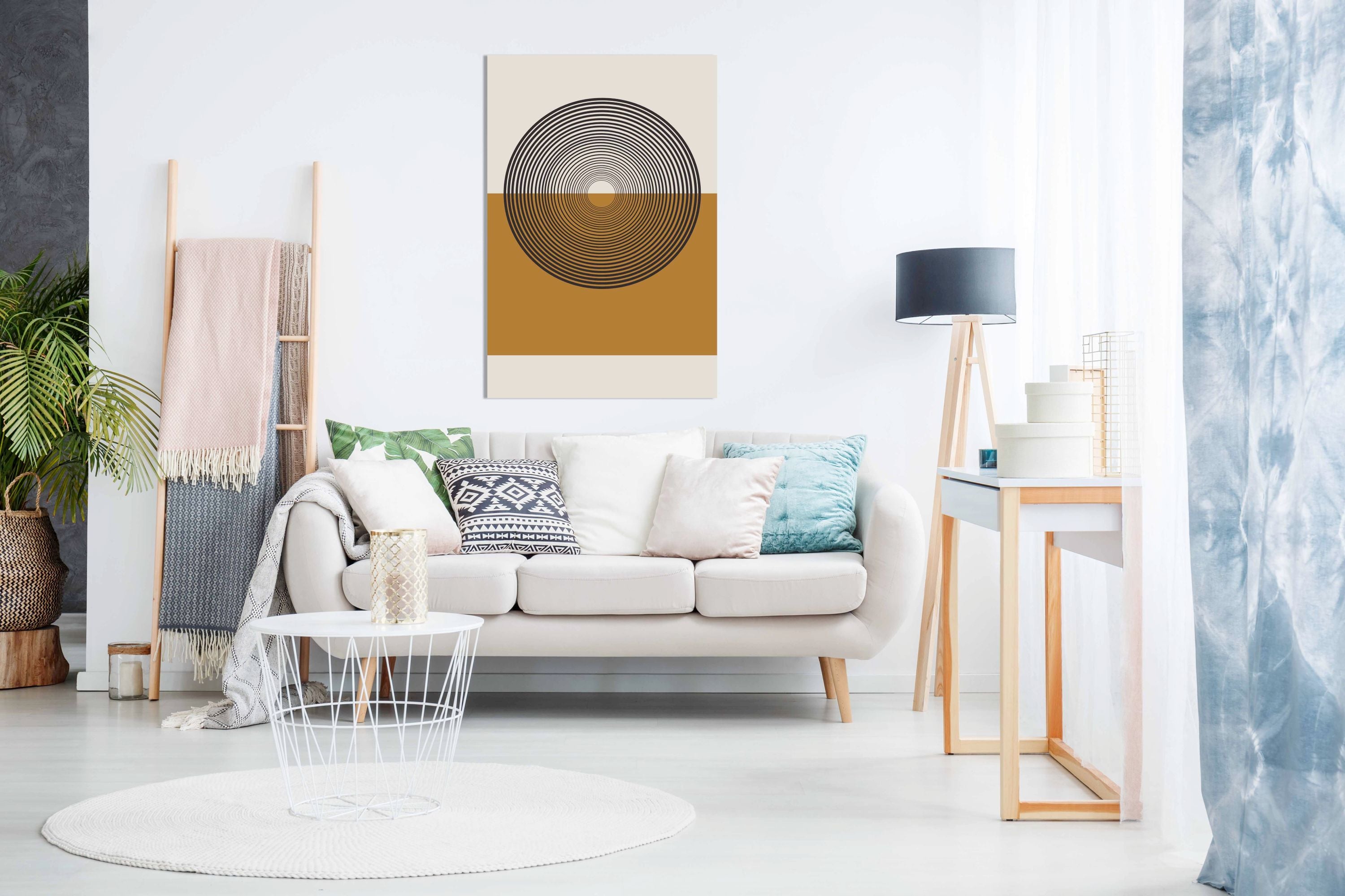 Retro Landscape 2.0, Pictures for Home Walls, Bedroom, Living Room & Bathroom Decor