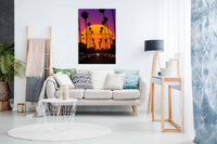 Retro Sunset, Pictures for Home Walls, Bedroom, Living Room & Bathroom Decor