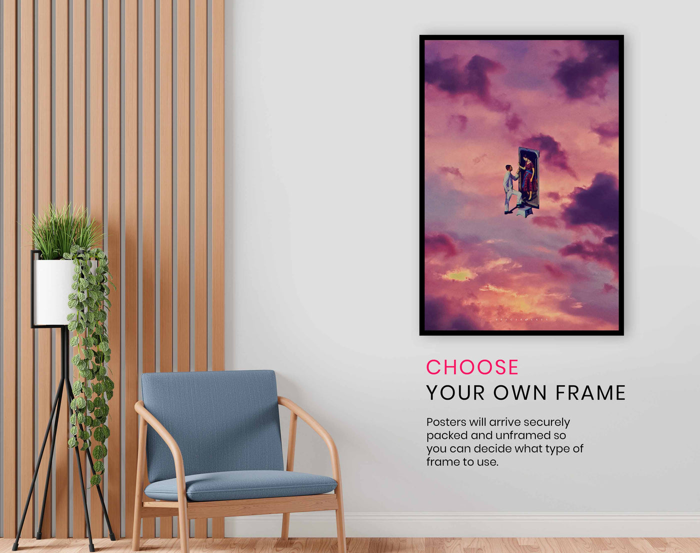 Reunion in the Sky, Pictures for Home Walls, Bedroom, Living Room & Bathroom Decor