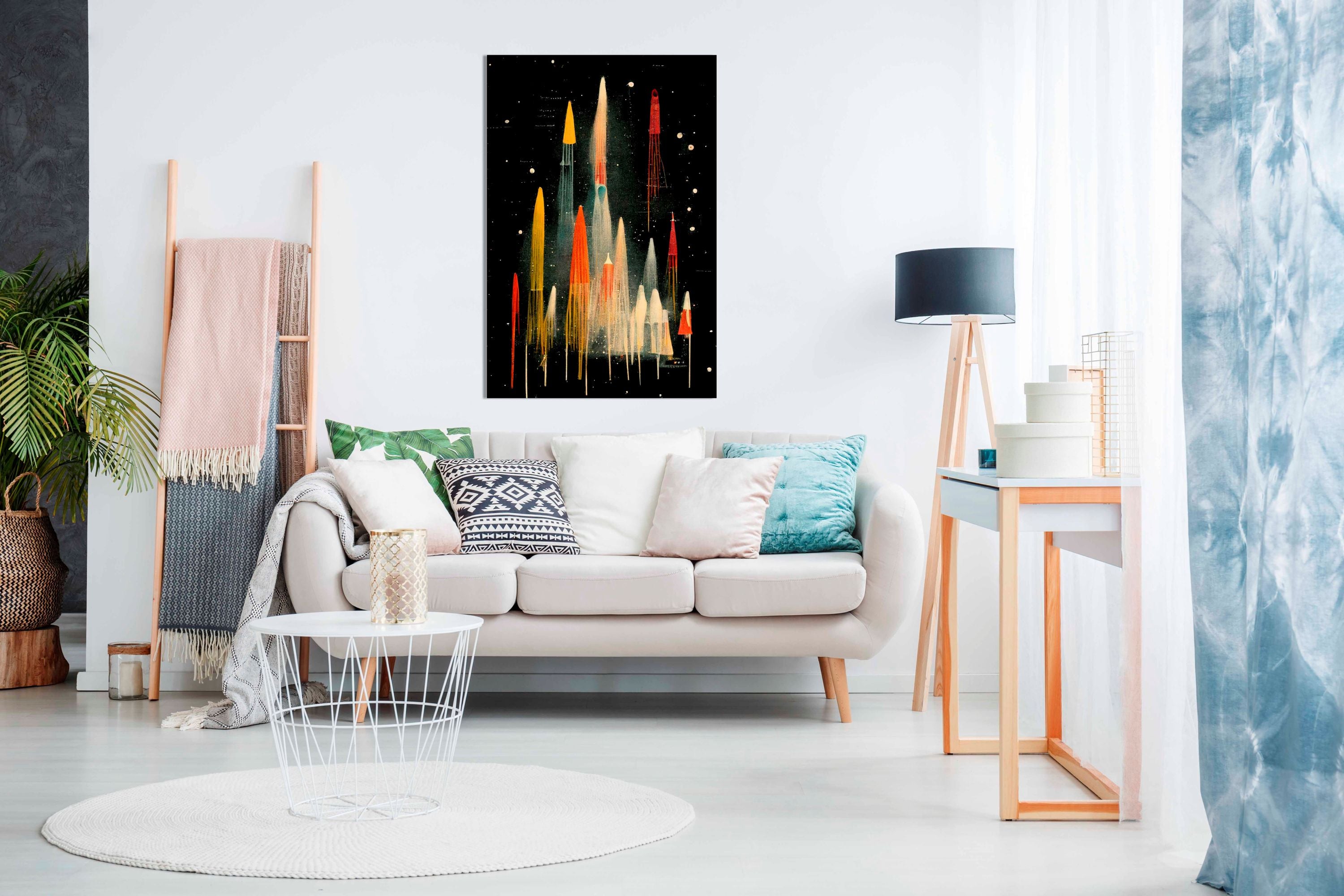 Rockets, Pictures for Home Walls, Bedroom, Living Room & Bathroom Decor