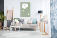 Rose in Green, Pictures for Home Walls, Bedroom, Living Room & Bathroom Decor