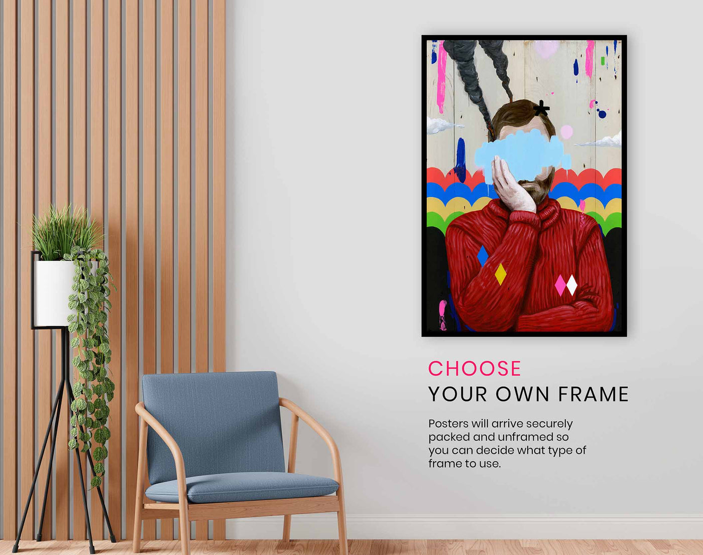 SAD, Pictures for Home Walls, Bedroom, Living Room & Bathroom Decor