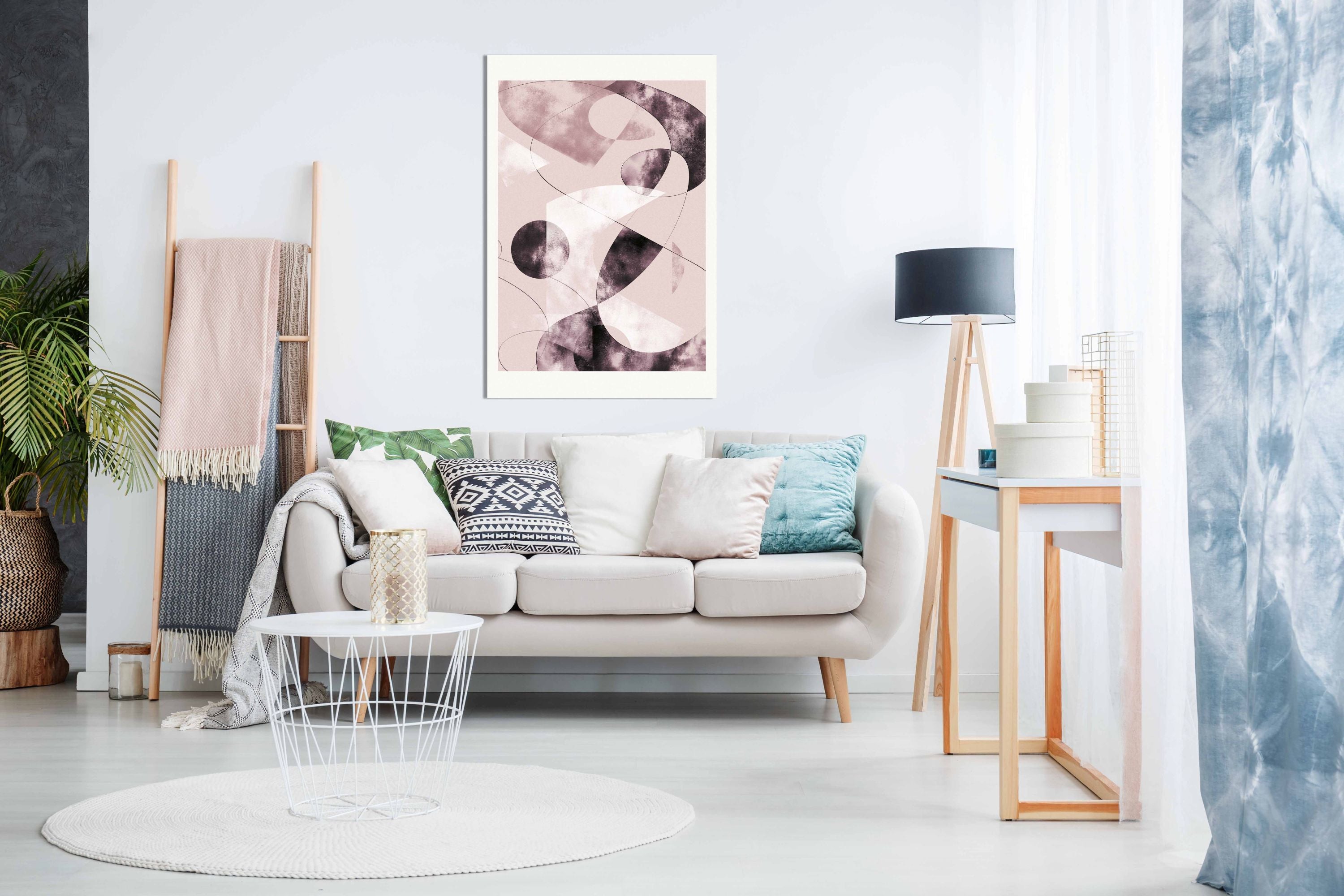 Shapes Shatters Red, Pictures for Home Walls, Bedroom, Living Room & Bathroom Decor