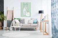 Shoe Green, Pictures for Home Walls, Bedroom, Living Room & Bathroom Decor