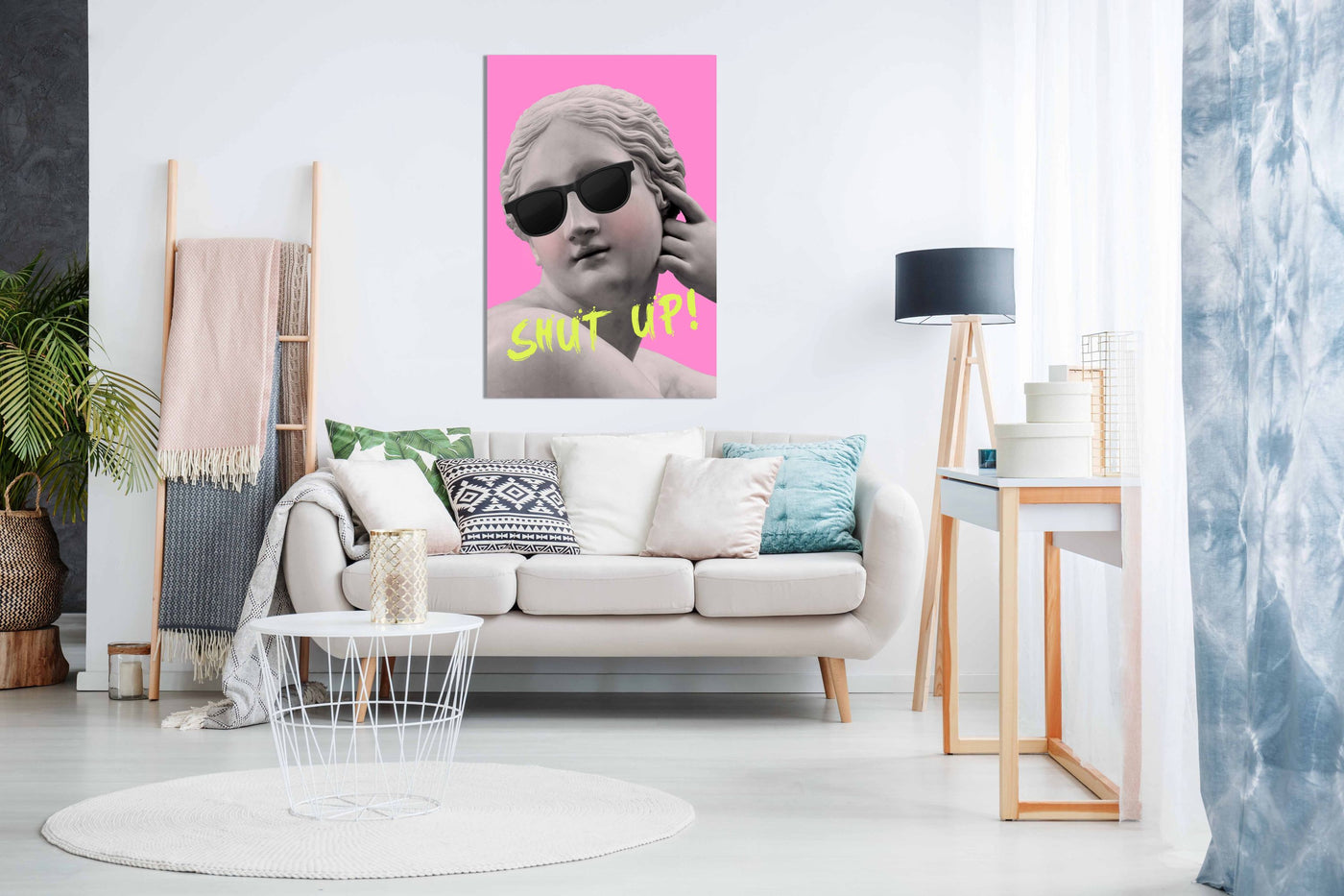 Shutuppinkyellow Ratioiso, Pictures for Home Walls, Bedroom, Living Room & Bathroom Decor