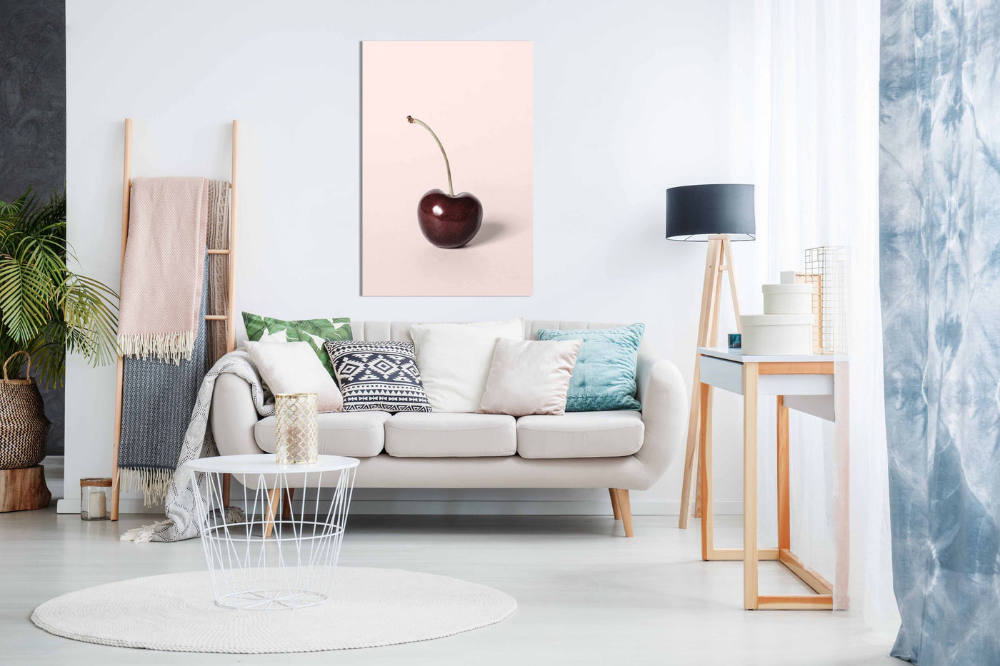 Single cherry, Pictures for Home Walls, Bedroom, Living Room & Bathroom Decor