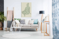 Sitting Down Green, Pictures for Home Walls, Bedroom, Living Room & Bathroom Decor