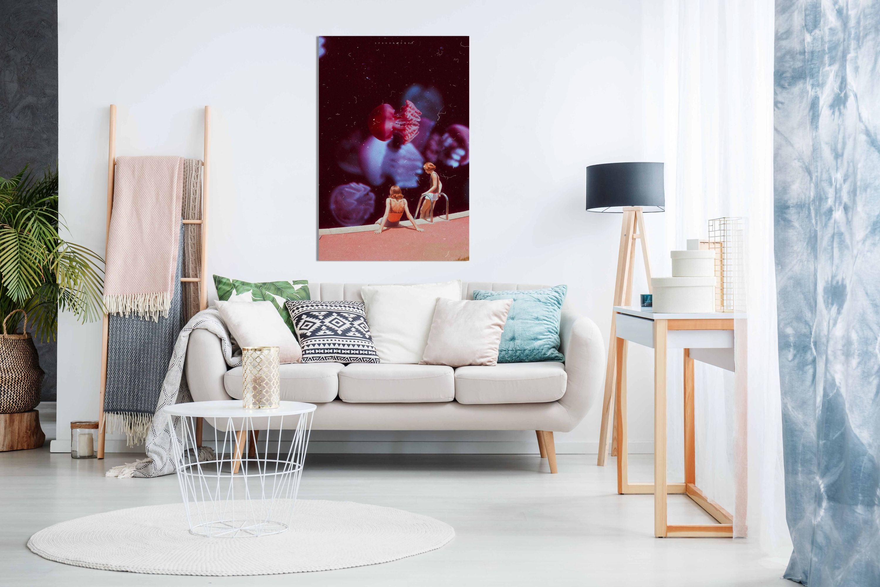 Sitting Underwater, Pictures for Home Walls, Bedroom, Living Room & Bathroom Decor
