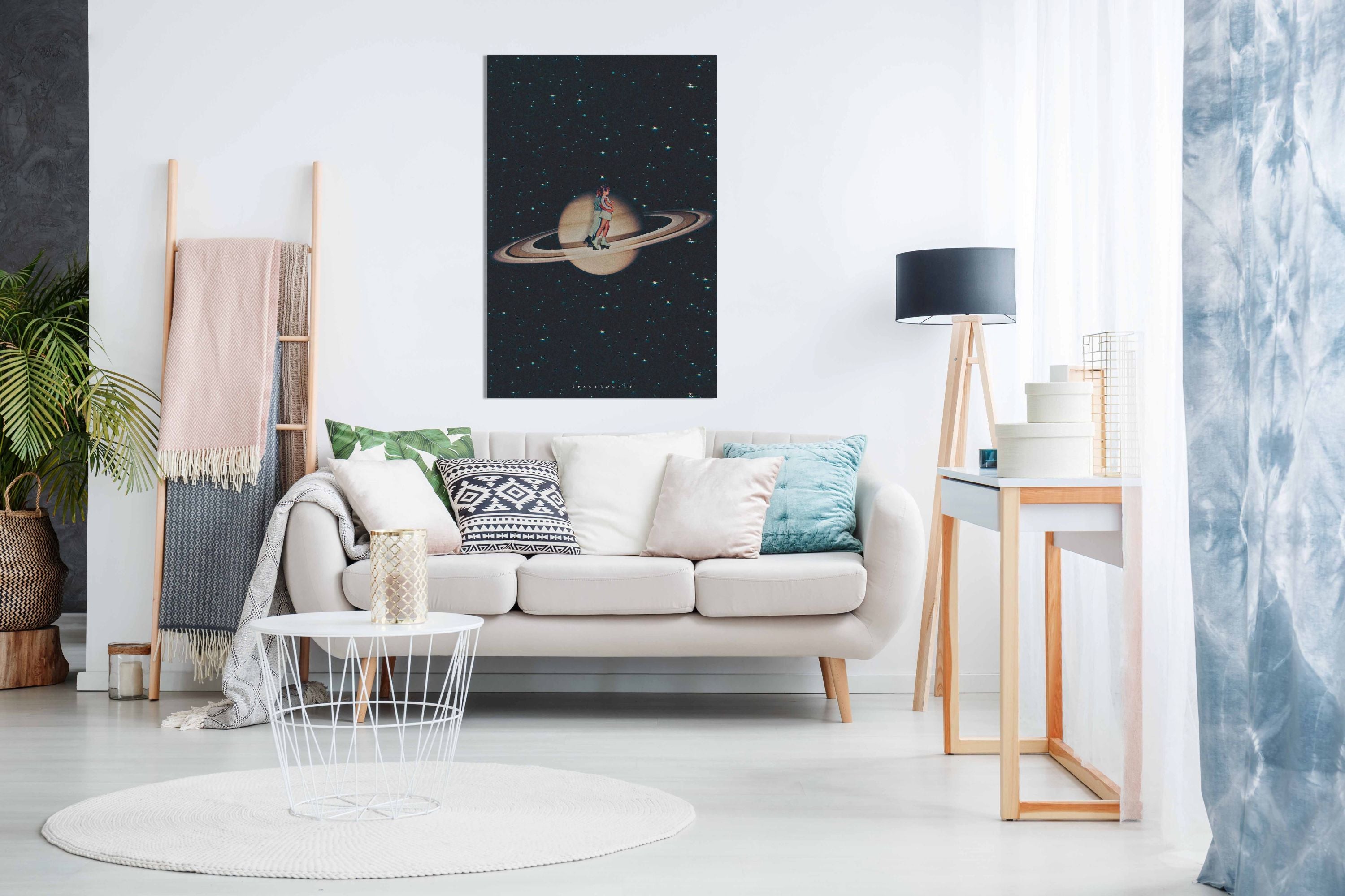 Skating on Saturn, Pictures for Home Walls, Bedroom, Living Room & Bathroom Decor