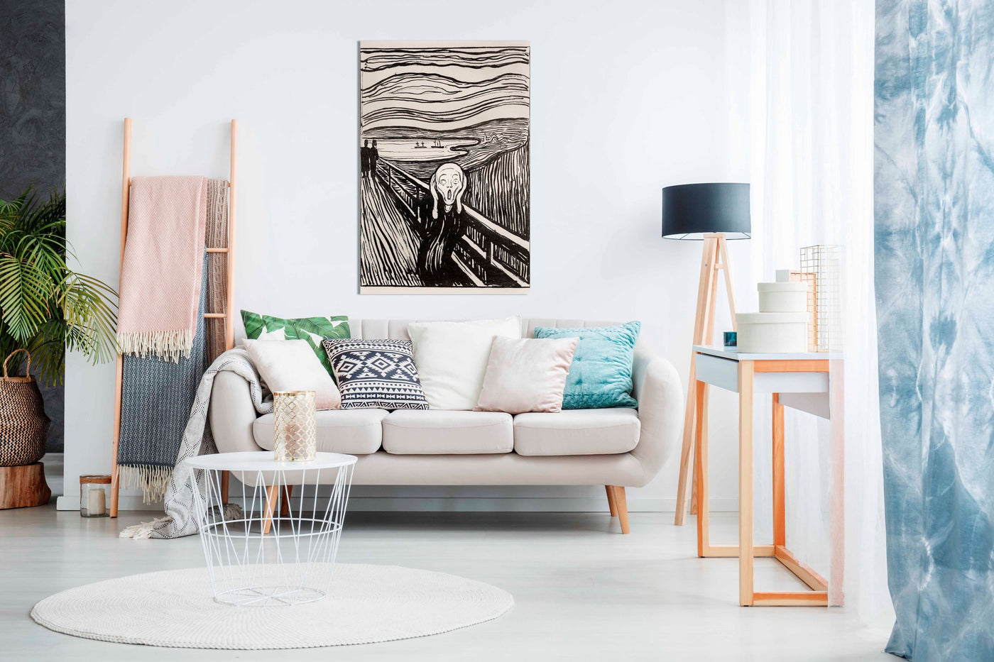 Skriet The Scream Mono, Pictures for Home Walls, Bedroom, Living Room & Bathroom Decor
