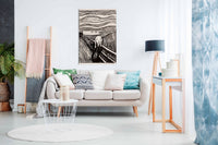 Skriet The Scream Mono, Pictures for Home Walls, Bedroom, Living Room & Bathroom Decor