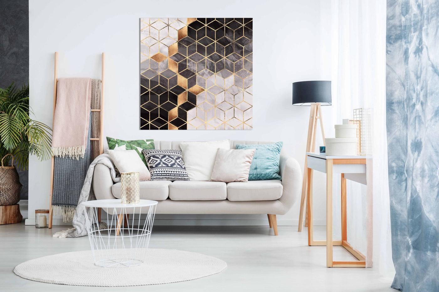 Smoky Cubes, Pictures for Home Walls, Bedroom, Living Room & Bathroom Decor