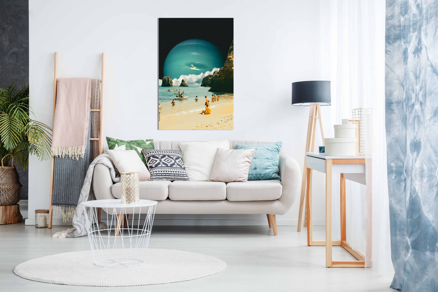 Space Beach, Pictures for Home Walls, Bedroom, Living Room & Bathroom Decor