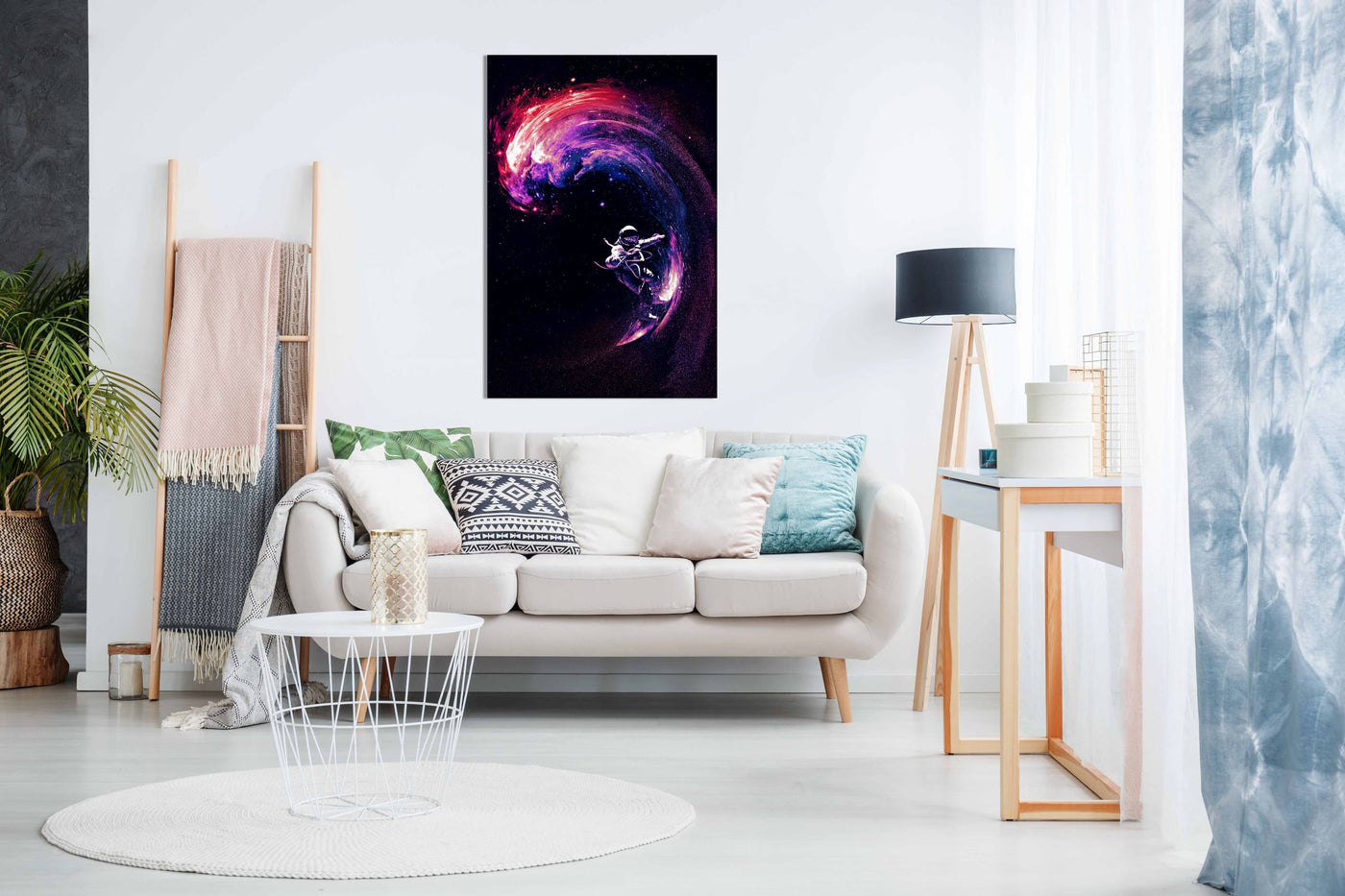 Space Surfing Ii, Pictures for Home Walls, Bedroom, Living Room & Bathroom Decor
