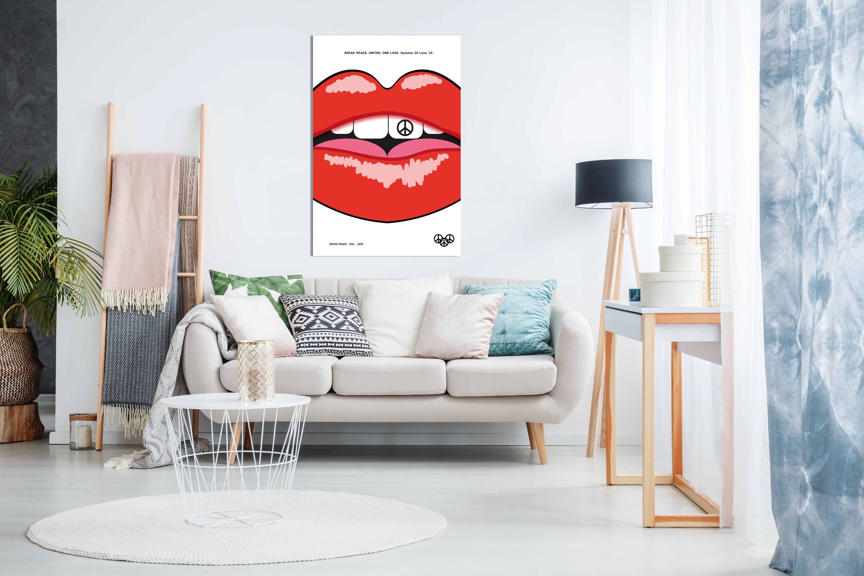 Speak Peace, Pictures for Home Walls, Bedroom, Living Room & Bathroom Decor