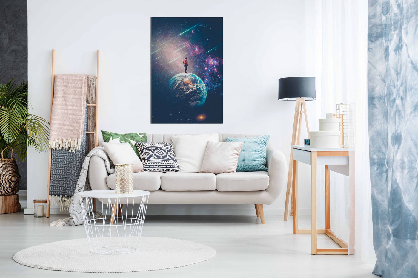 Standing on Earth, Pictures for Home Walls, Bedroom, Living Room & Bathroom Decor