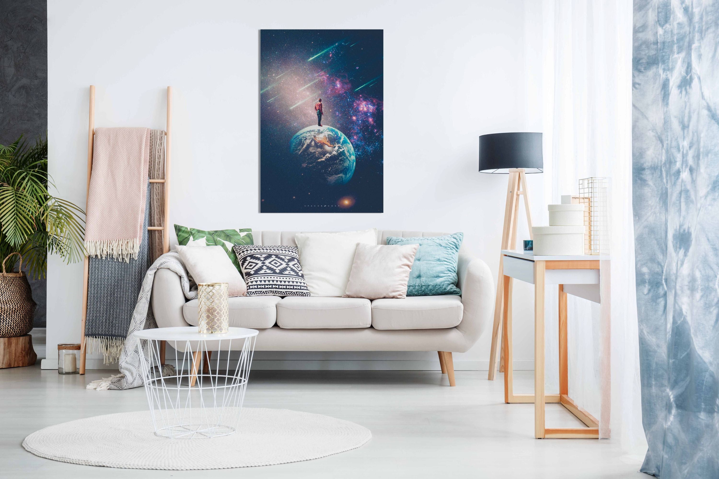 Standing on Earth, Pictures for Home Walls, Bedroom, Living Room & Bathroom Decor