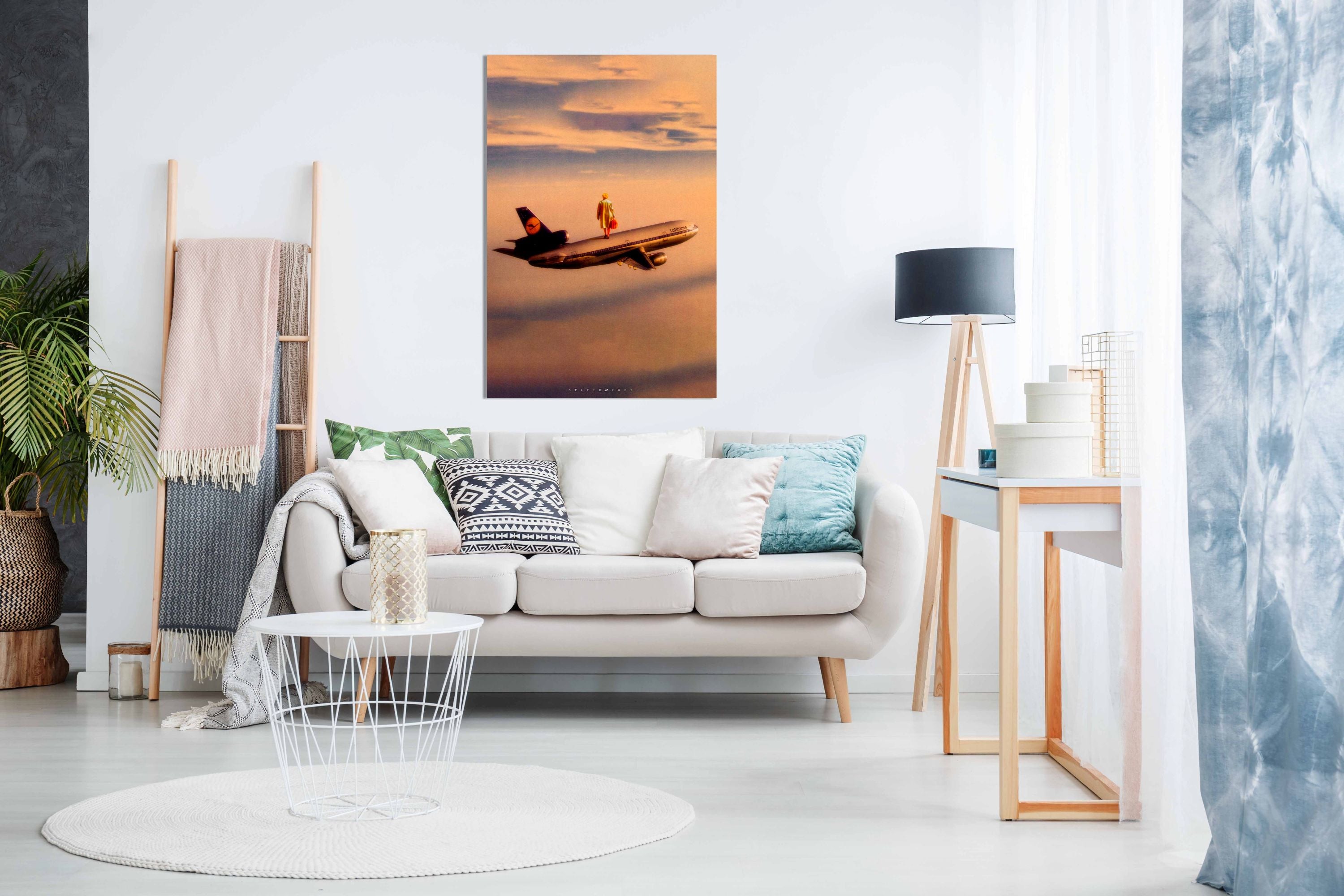 Standing on the Plane, Pictures for Home Walls, Bedroom, Living Room & Bathroom Decor