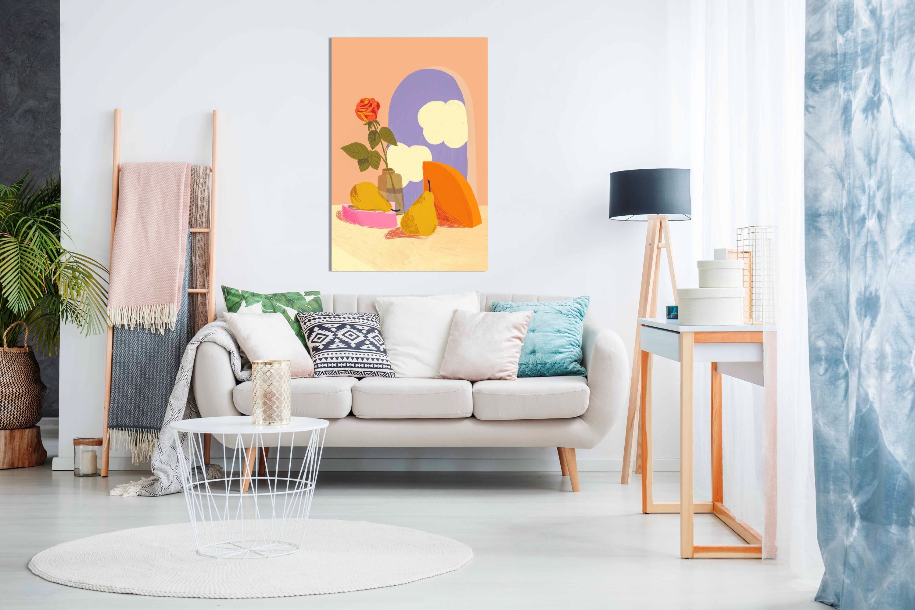 Still life with a pear ,Pictures for Home Walls, Bedroom, Living Room & Bathroom Decor