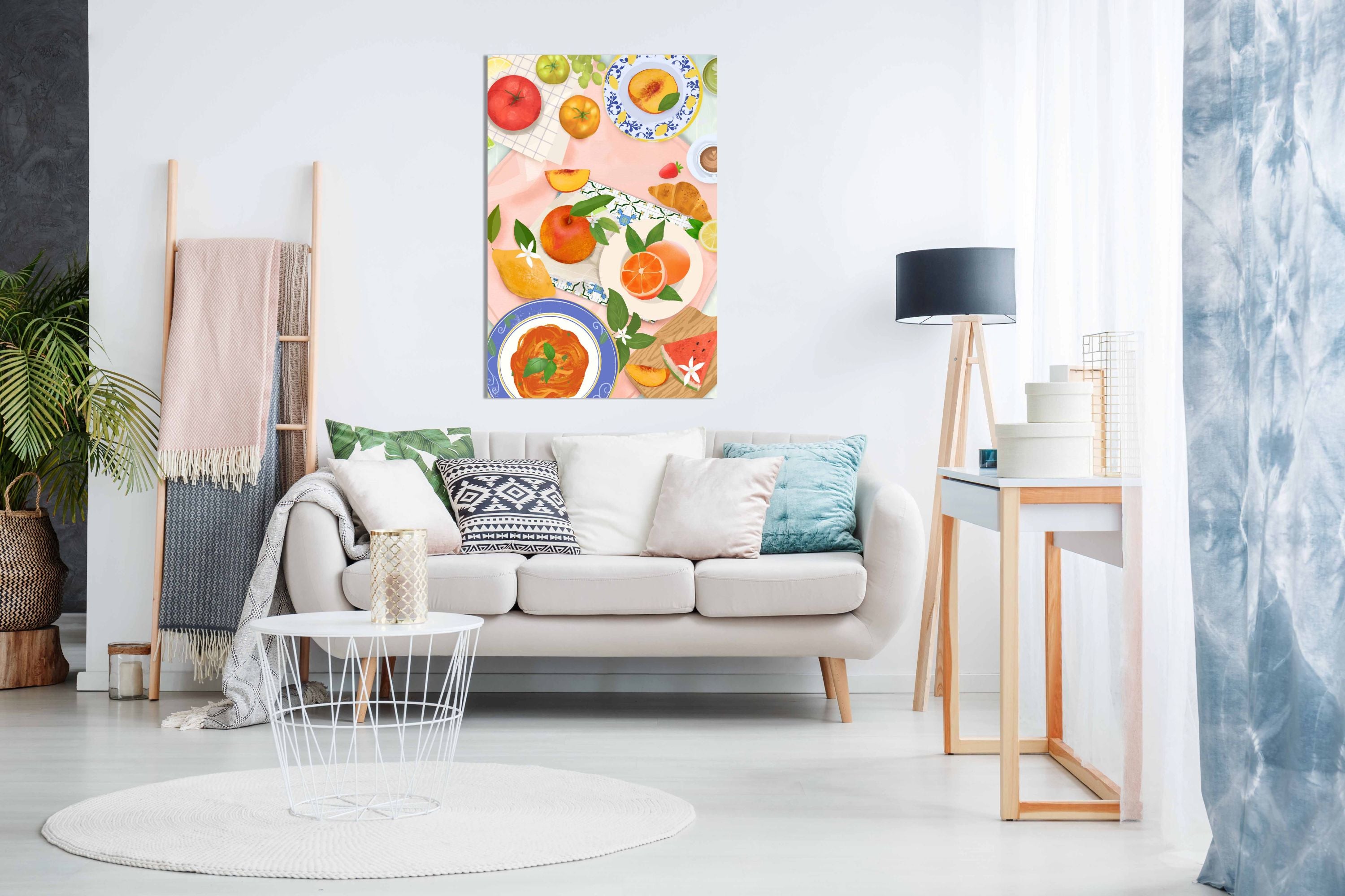Summer Brunch, Pictures for Home Walls, Bedroom, Living Room & Bathroom Decor