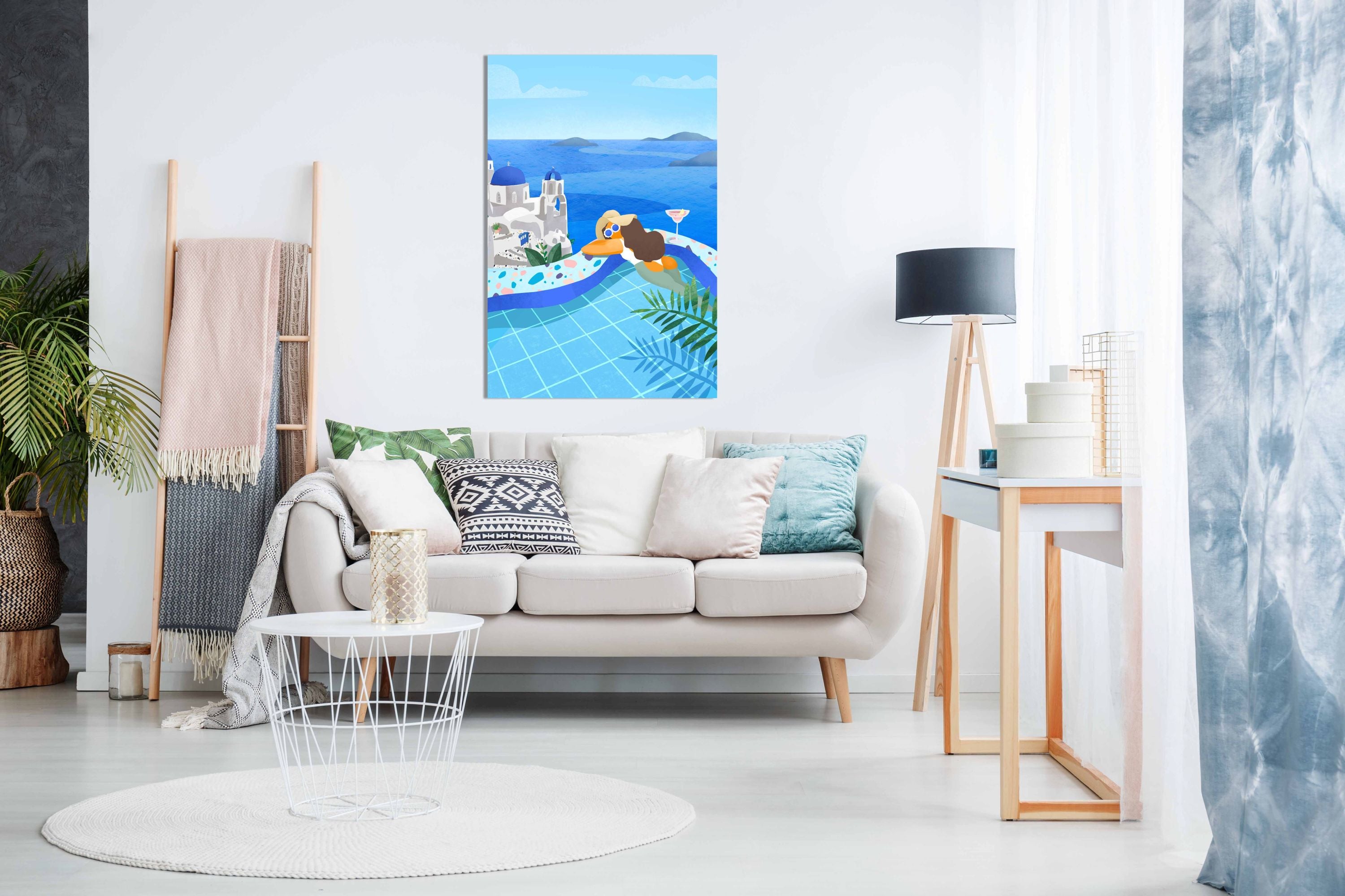Summer in Greece, Pictures for Home Walls, Bedroom, Living Room & Bathroom Decor