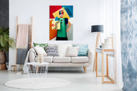 Suprematist portrait of Lena Naymkina, Pictures for Home Walls, Bedroom, Living Room & Bathroom Decor