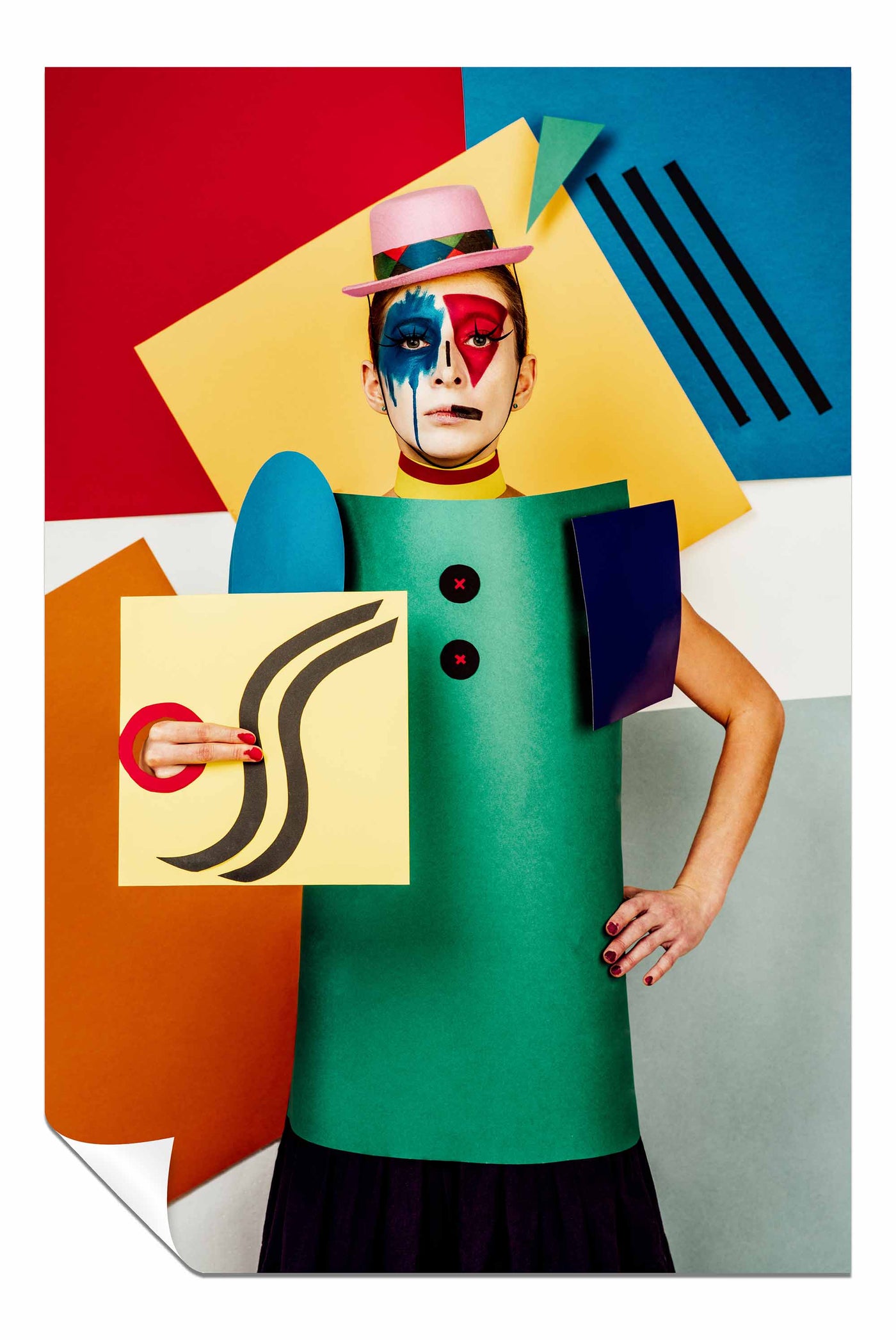 Suprematist portrait of Lena Naymkina, Pictures for Home Walls, Bedroom, Living Room & Bathroom Decor