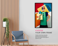 Suprematist portrait of Lena Naymkina, Pictures for Home Walls, Bedroom, Living Room & Bathroom Decor