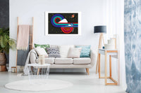 Surf On Mars, Pictures for Home Walls, Bedroom, Living Room & Bathroom Decor