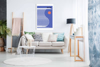 Surf's Up Blue, Pictures for Home Walls, Bedroom, Living Room & Bathroom Decor