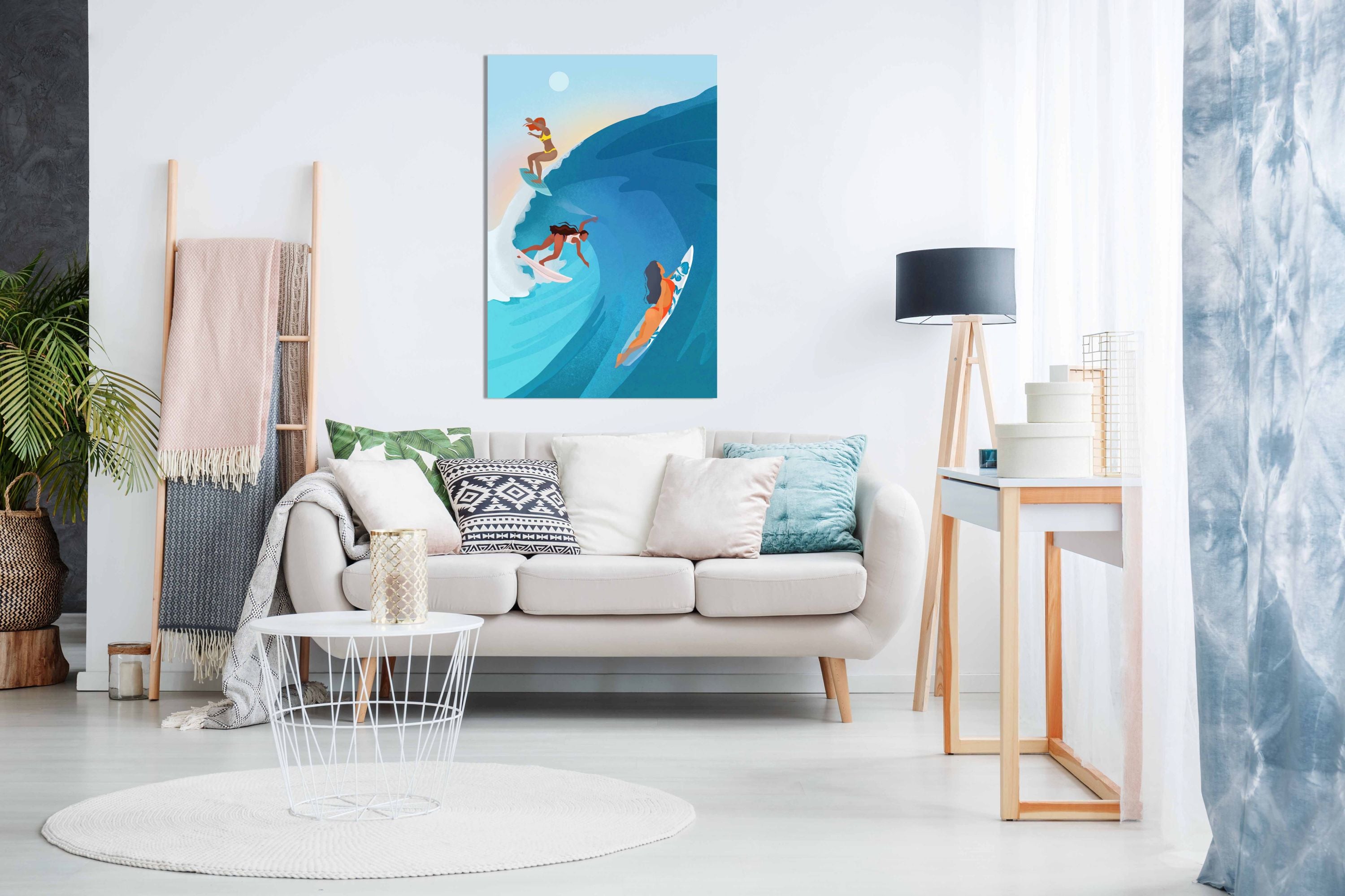 Surfers, Pictures for Home Walls, Bedroom, Living Room & Bathroom Decor