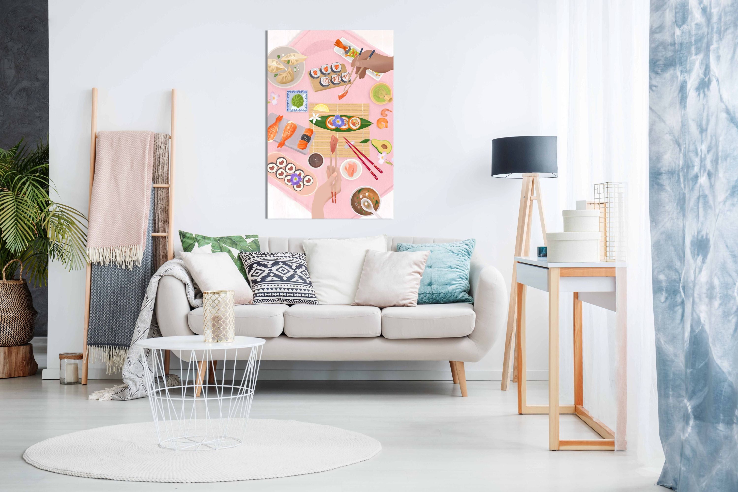 Sushi Brunch, Pictures for Home Walls, Bedroom, Living Room & Bathroom Decor