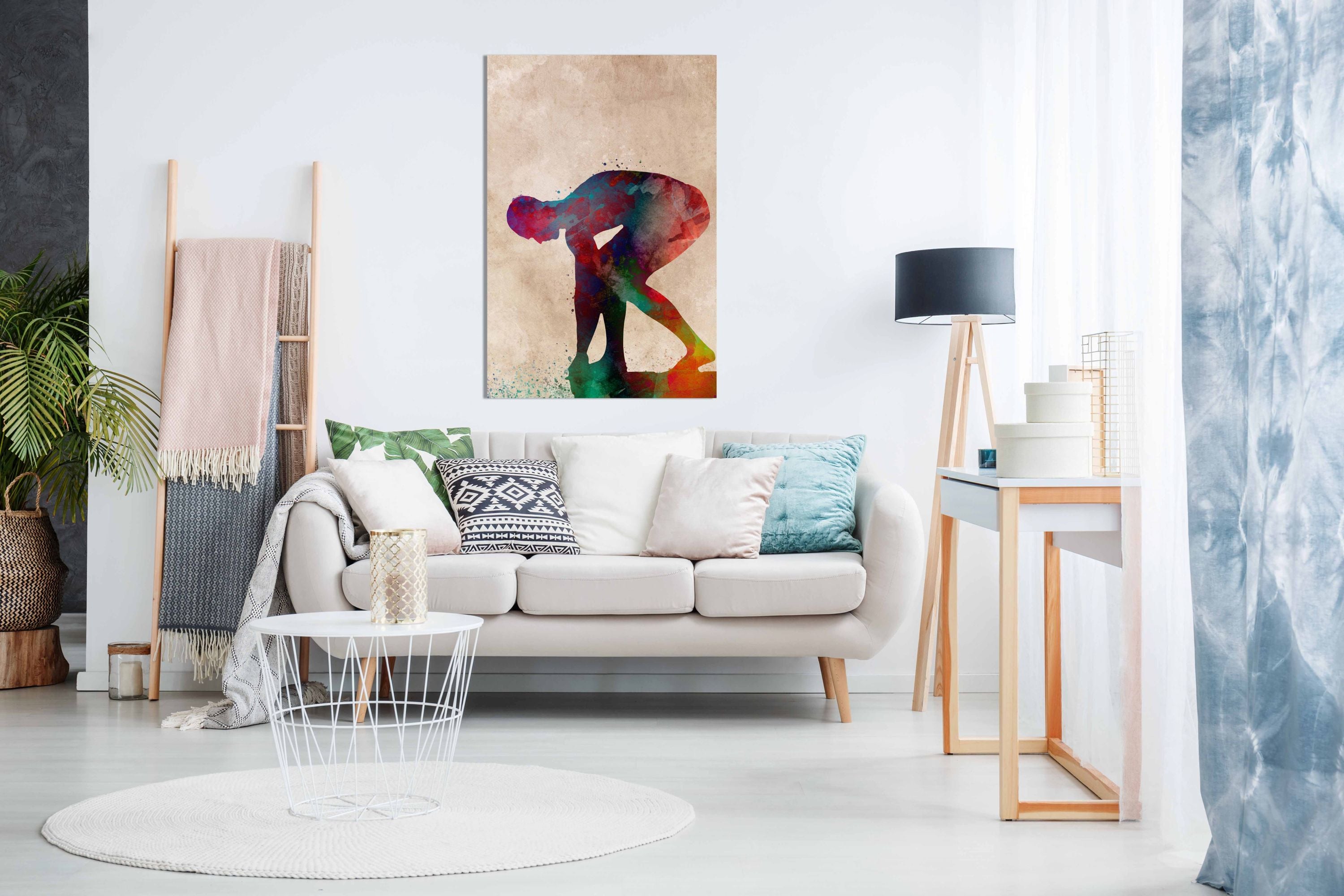 Swimmer Sport Art 2, Pictures for Home Walls, Bedroom, Living Room & Bathroom Decor