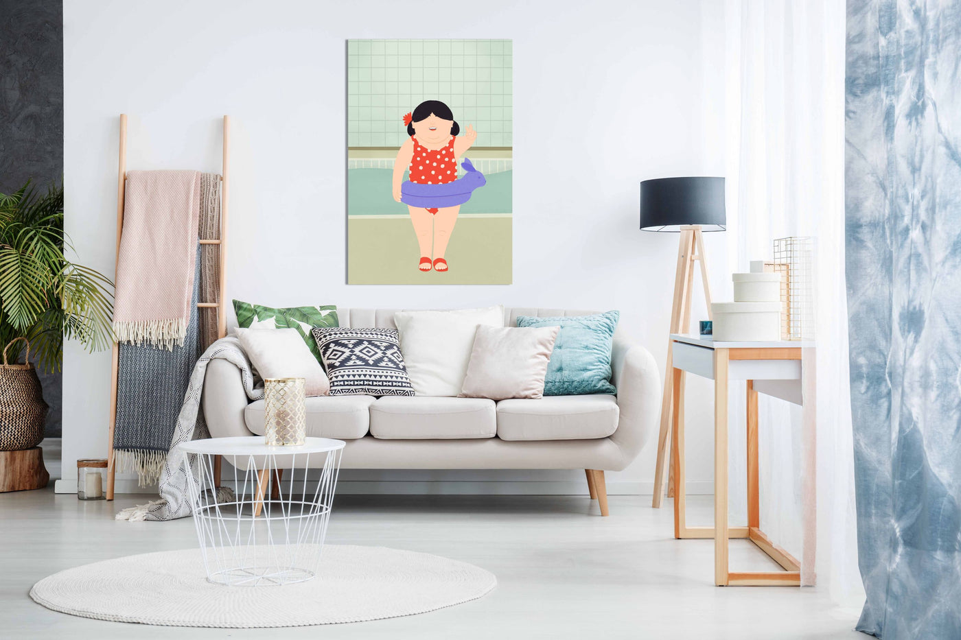 Swimming Lessons, Pictures for Home Walls, Bedroom, Living Room & Bathroom Decor