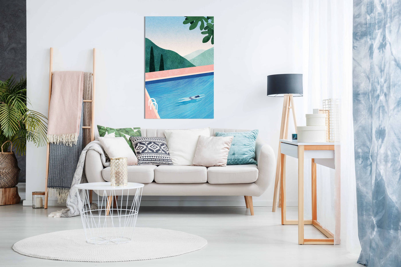 Swimming Pool ii, Pictures for Home Walls, Bedroom, Living Room & Bathroom Decor