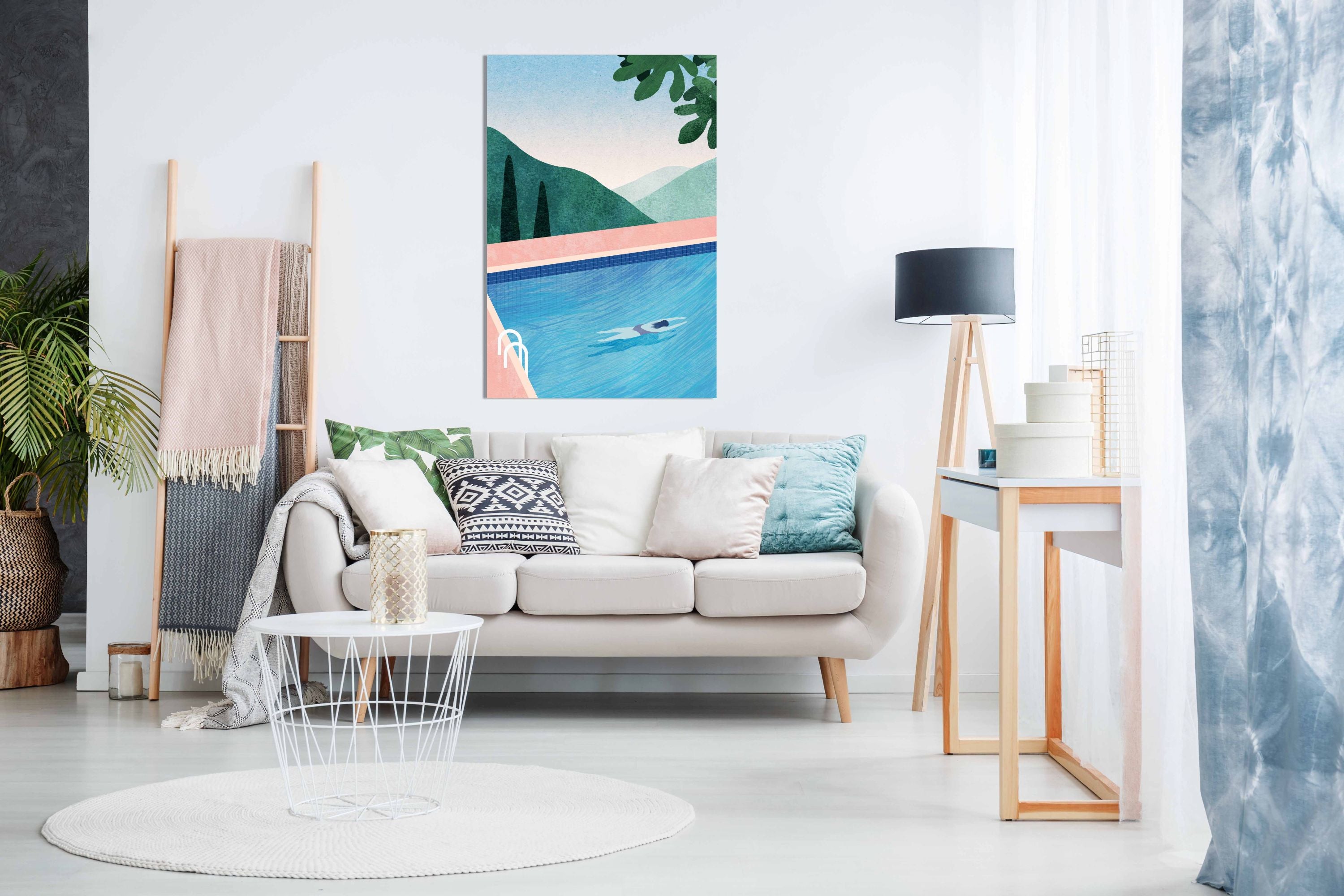 Swimming Pool ii, Pictures for Home Walls, Bedroom, Living Room & Bathroom Decor