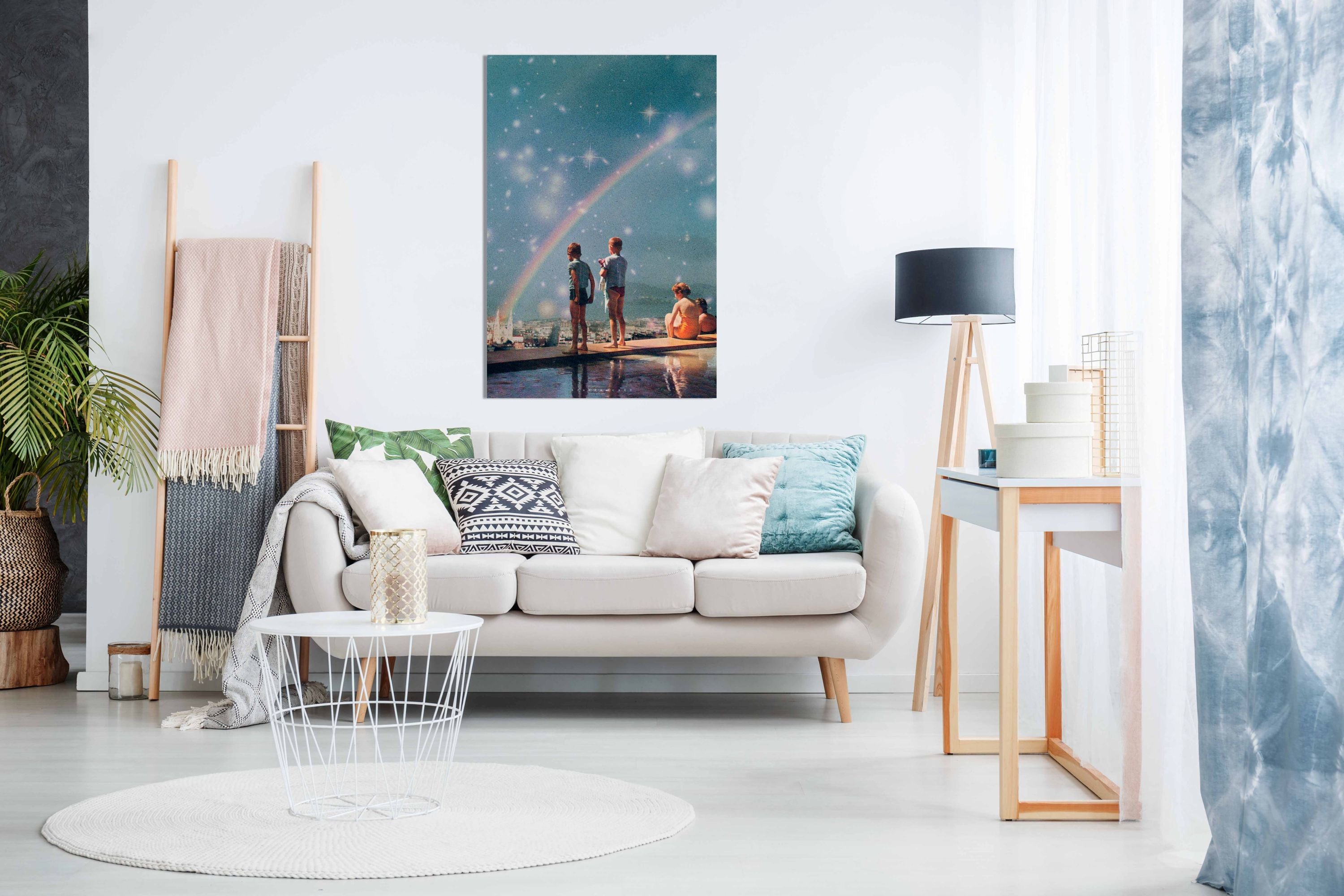 Swimming Pool in the Sky, Pictures for Home Walls, Bedroom, Living Room & Bathroom Decor